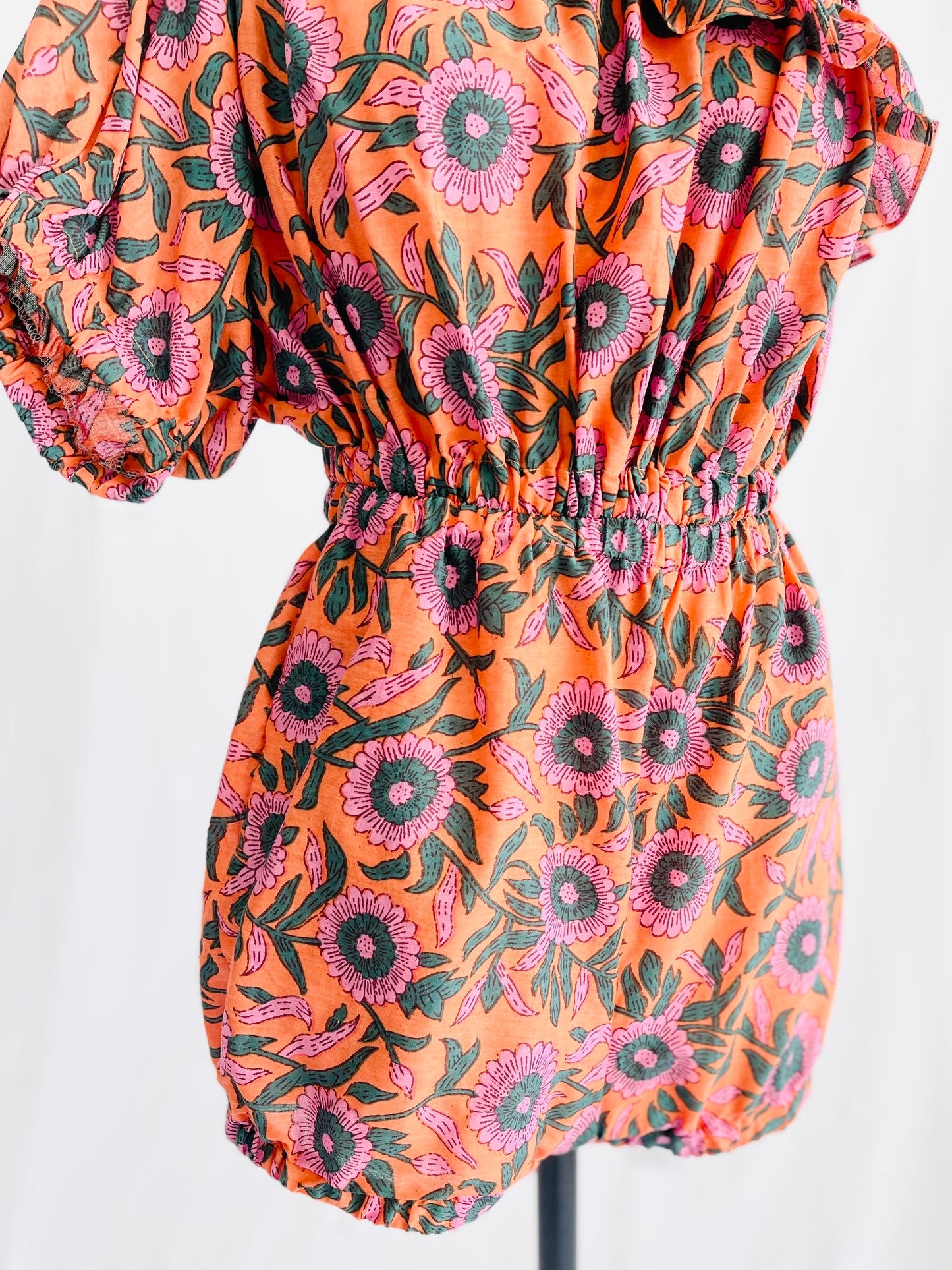 One Shoulder Ruffle Bubble Playsuit