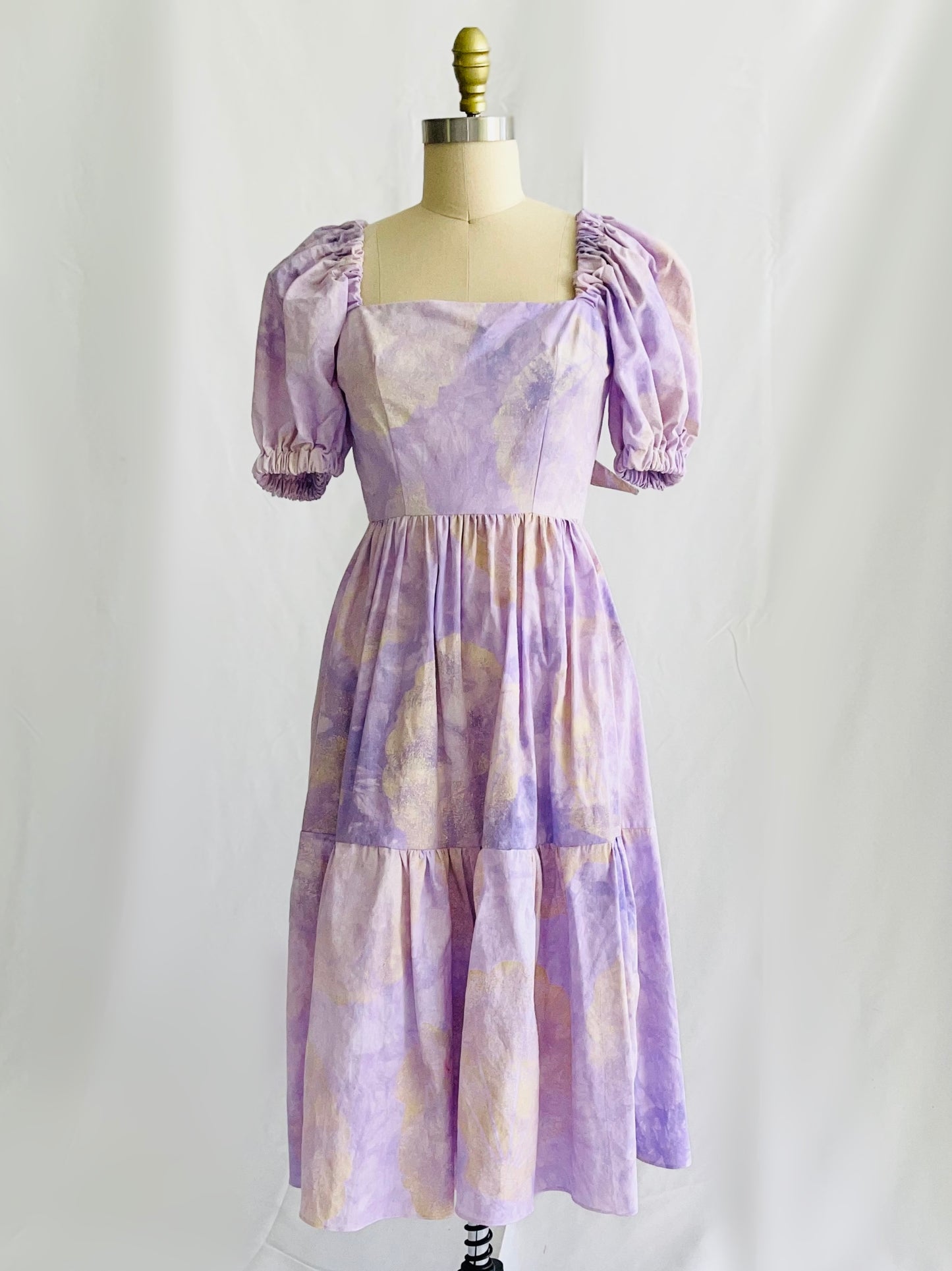 Hand Dyed Shell Print Quinn Dress