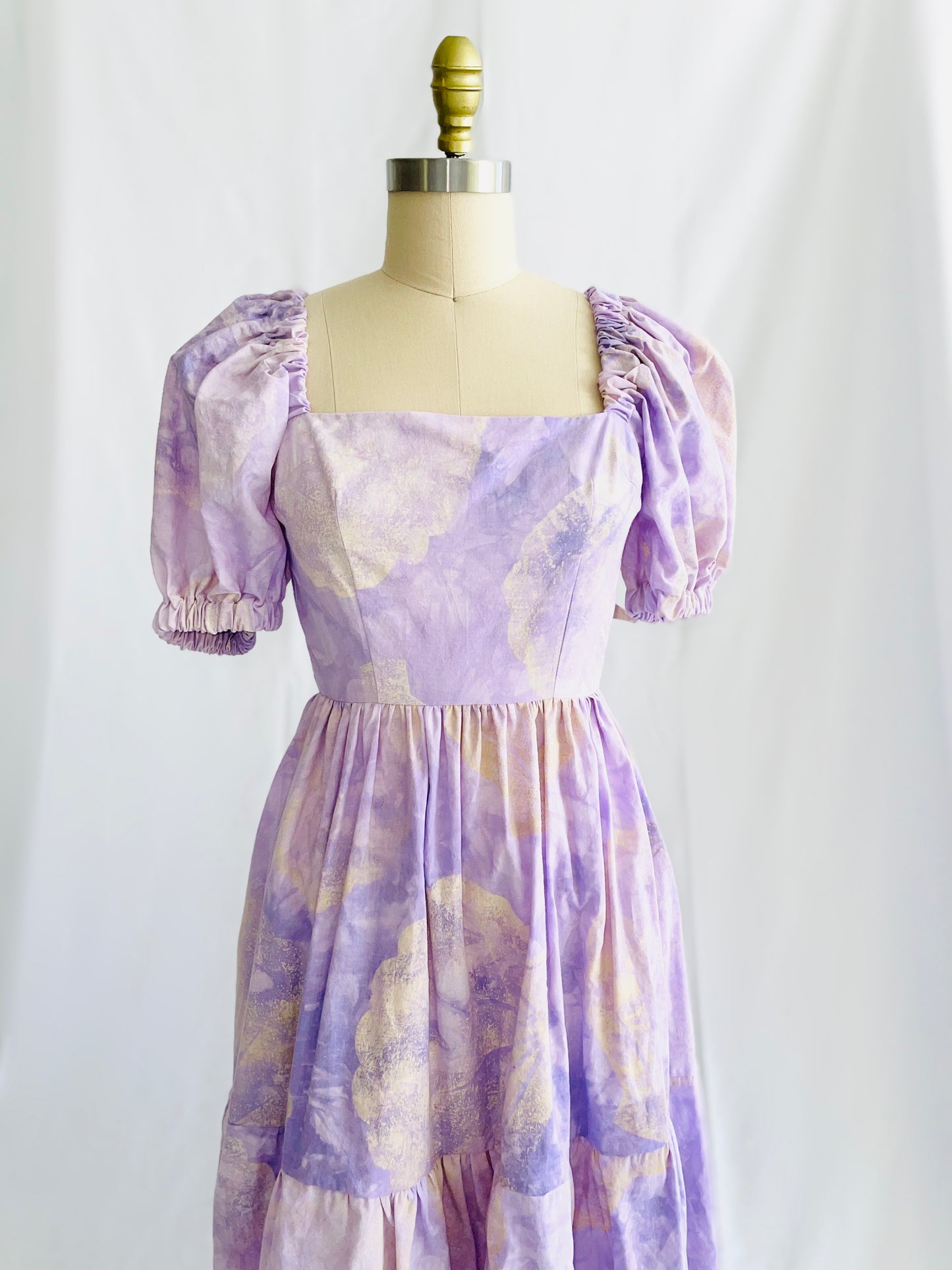 Hand Dyed Shell Print Quinn Dress