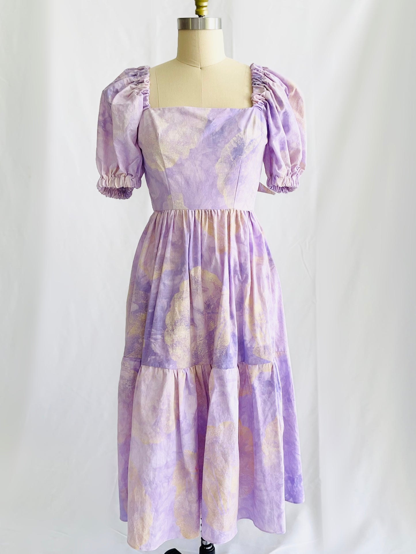 Hand Dyed Shell Print Quinn Dress