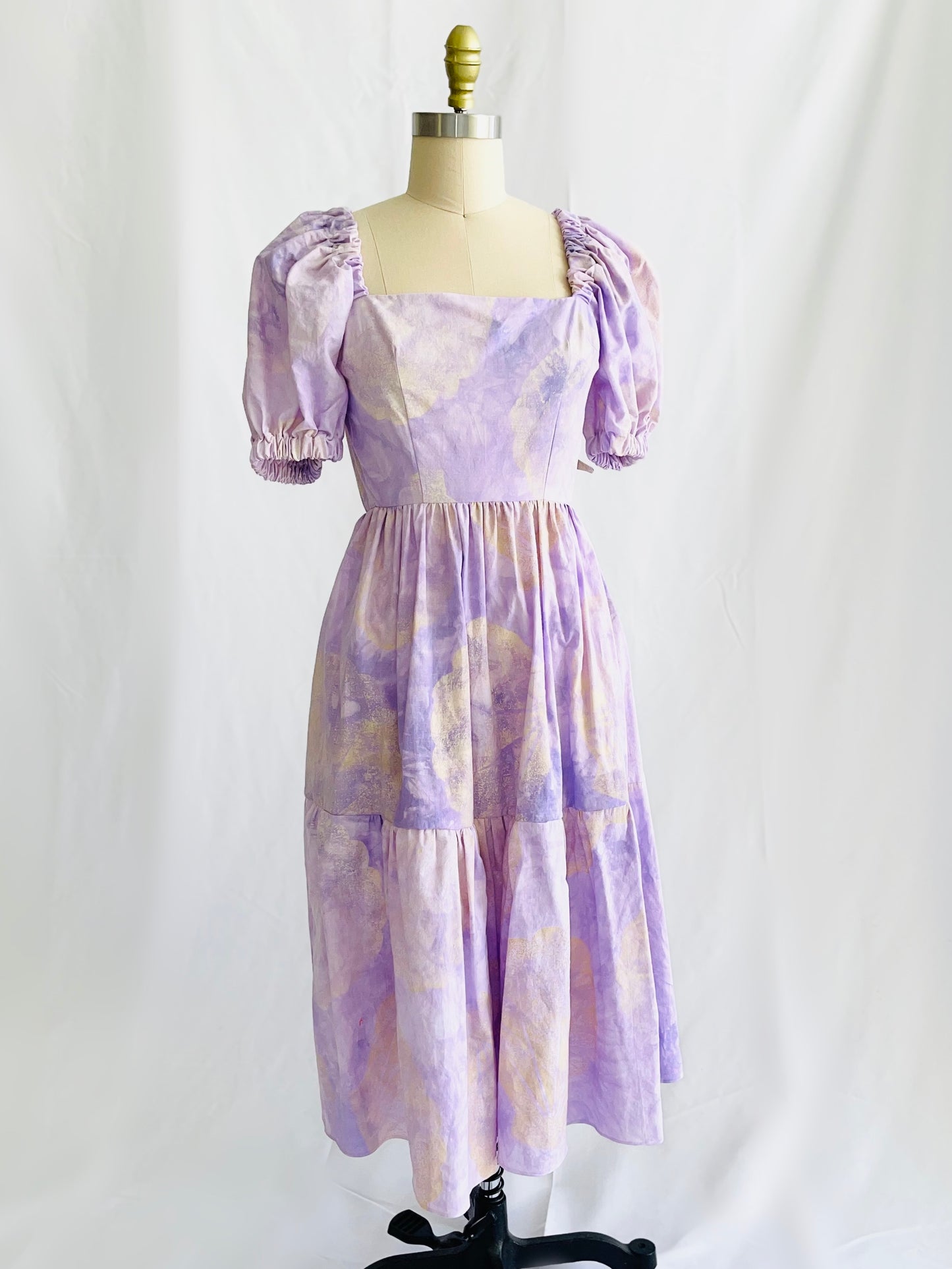 Hand Dyed Shell Print Quinn Dress
