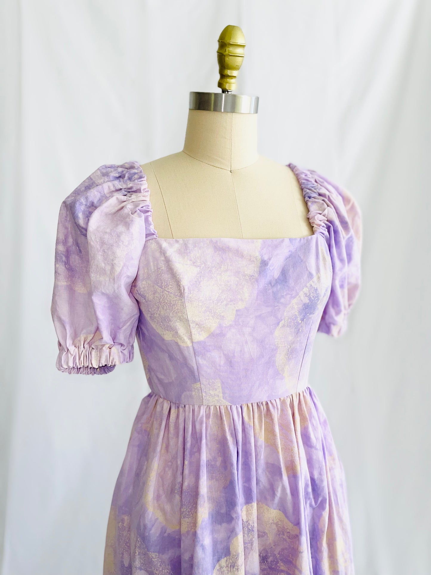 Hand Dyed Shell Print Quinn Dress