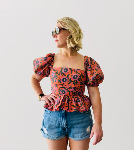 Quinn Peplum Top