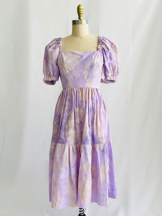 Hand Dyed Shell Print Quinn Dress