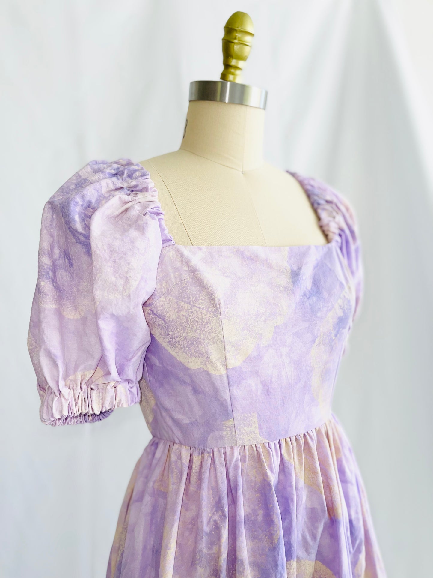 Hand Dyed Shell Print Quinn Dress