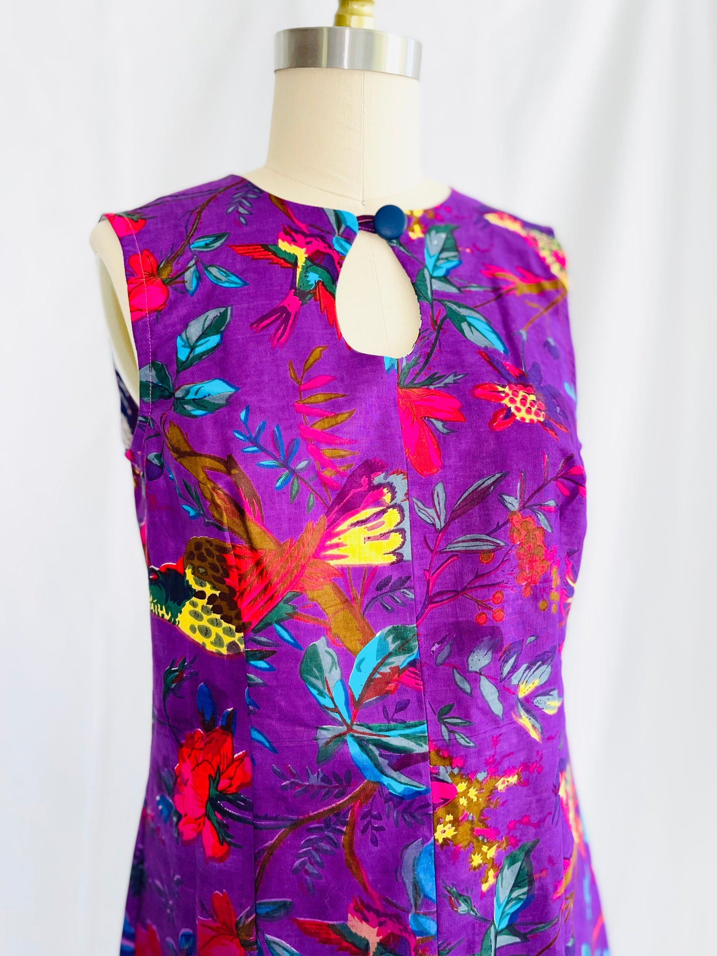 Retro Keyhole Mini Dress