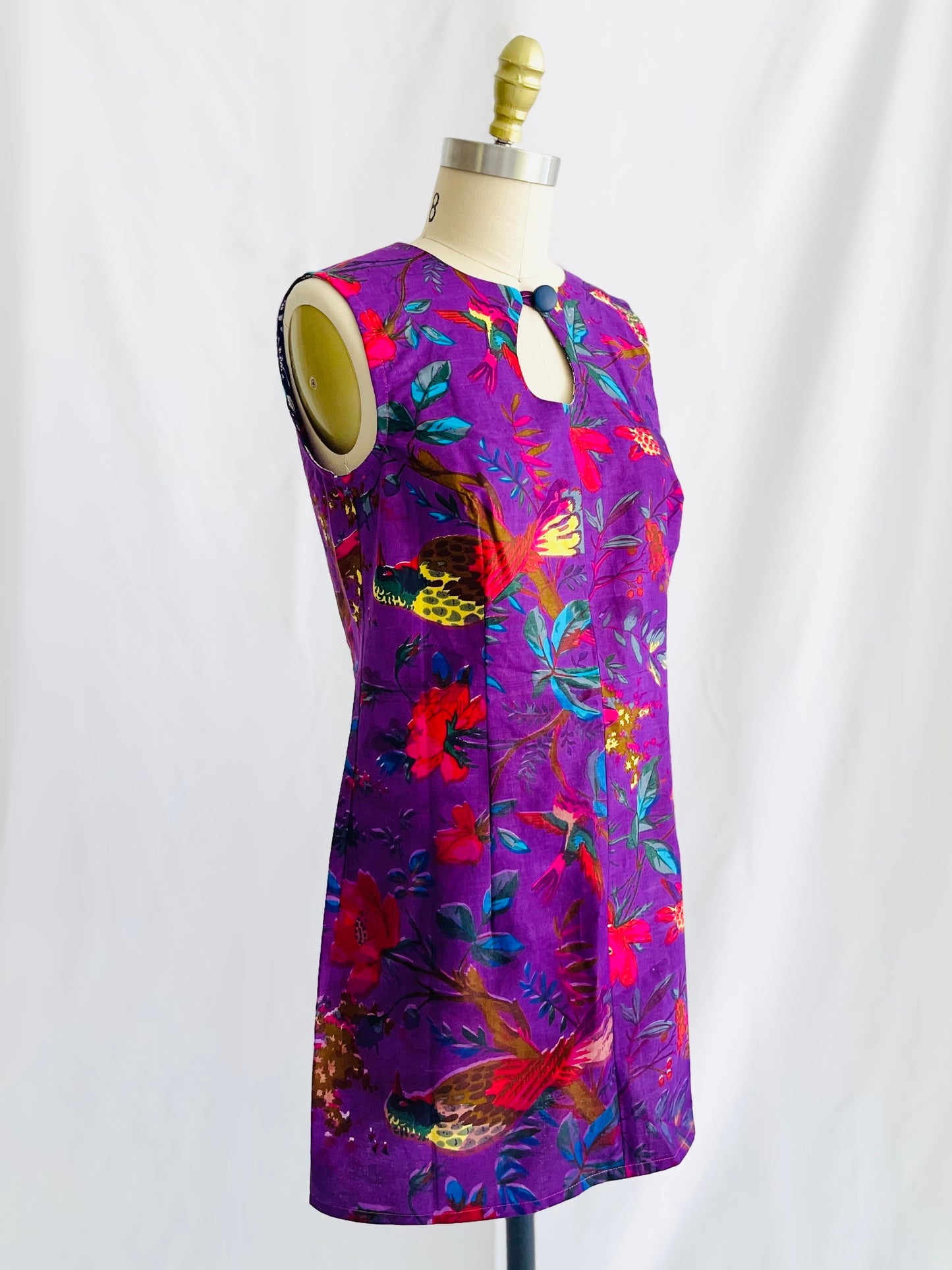 Retro Keyhole Mini Dress