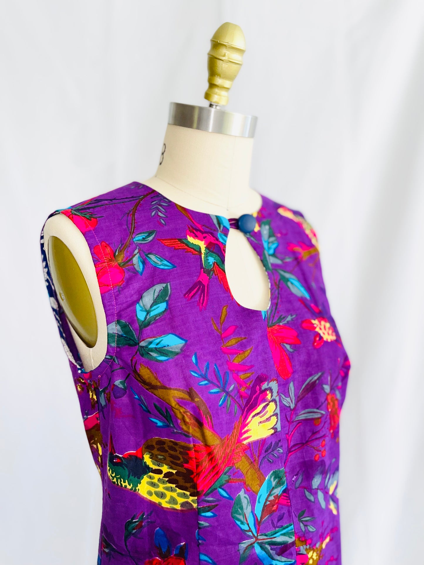 Retro Keyhole Mini Dress