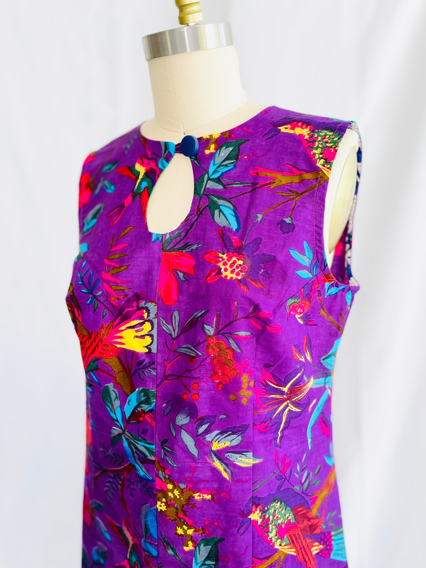 Retro Keyhole Mini Dress