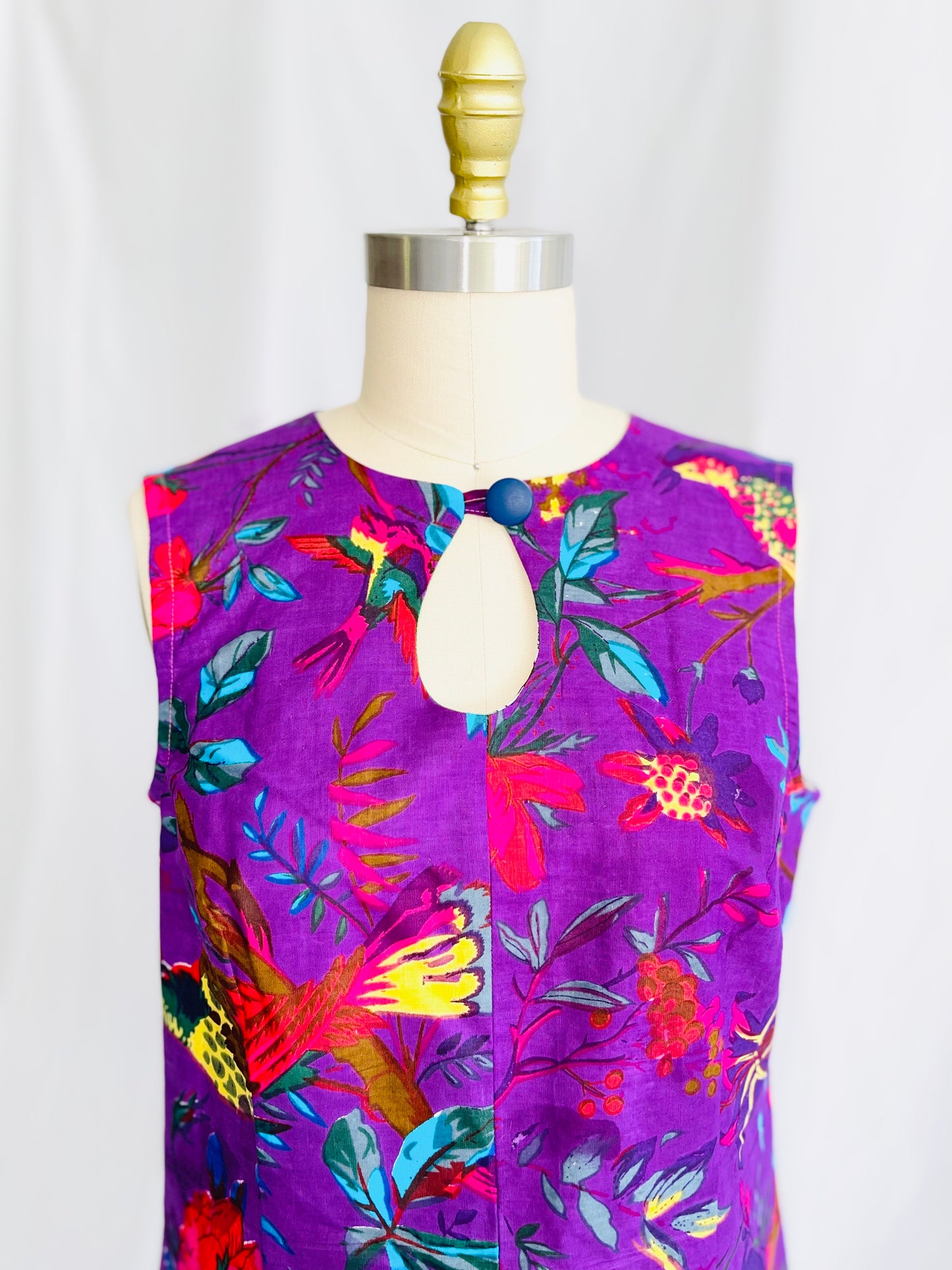 Retro Keyhole Mini Dress
