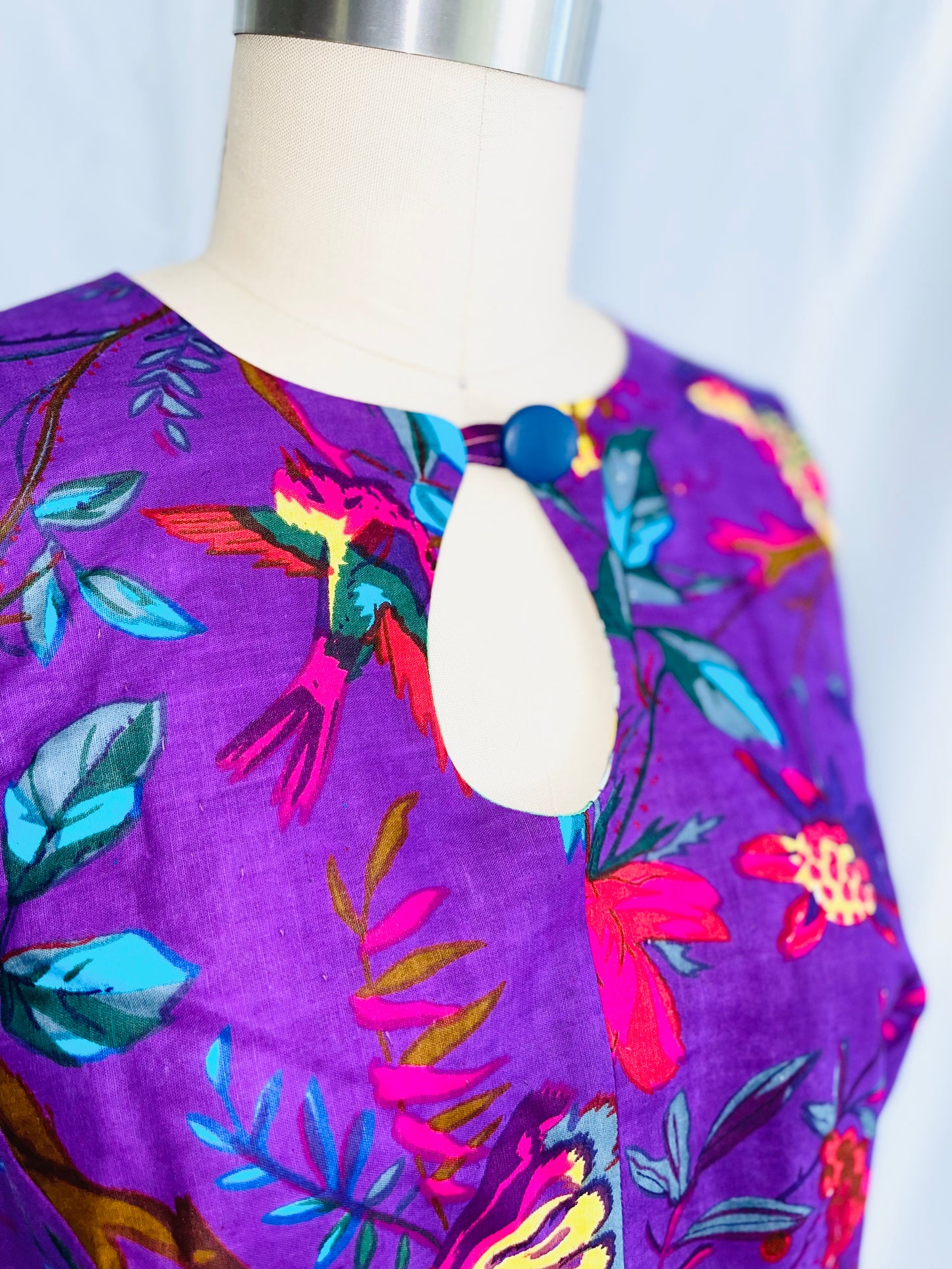 Retro Keyhole Mini Dress