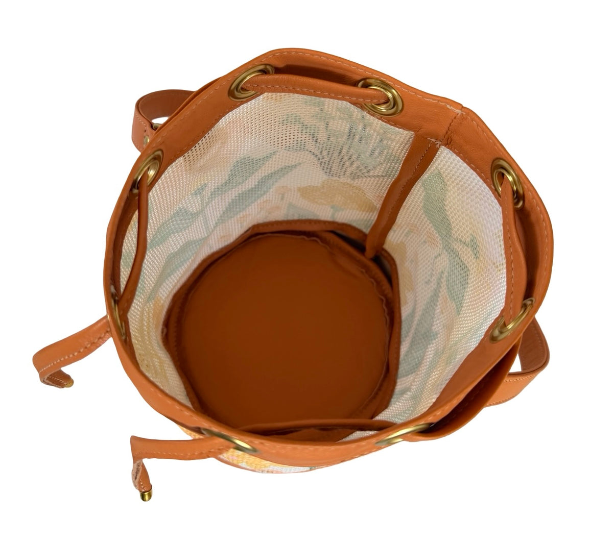 Mom's Flowers Light Mini Needlepoint Self Finishing Bucket Bag