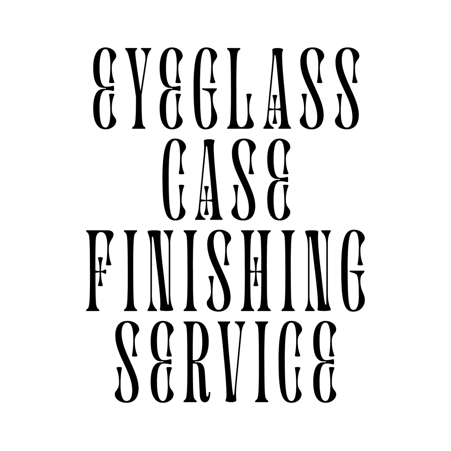 Needlepoint Eyeglass Case Finishing Service